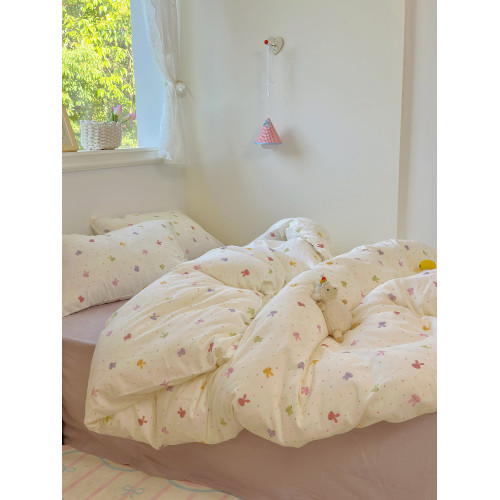 母嬰A類純棉雙層紗布被套單件150x210x215單雙人180x200全棉被罩