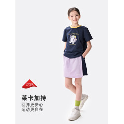 【coolmax防走光裙褲】棉叔叔女童休閒A字半身裙夏涼感速乾工裝裙