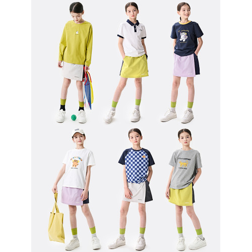 【coolmax防走光裙褲】棉叔叔女童休閒A字半身裙夏涼感速乾工裝裙