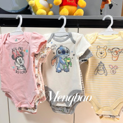 迪家2025新款可愛卡通男女寶寶新生兒59-80短袖包屁
