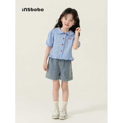女童短褲兒童牛仔褲2025夏季新款衣服休閒洋氣夏裝小女孩童裝褲子