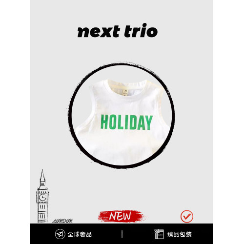 Next trio男童套裝夏2025新款帥氣時髦港風兒童小男孩酷帥夏裝