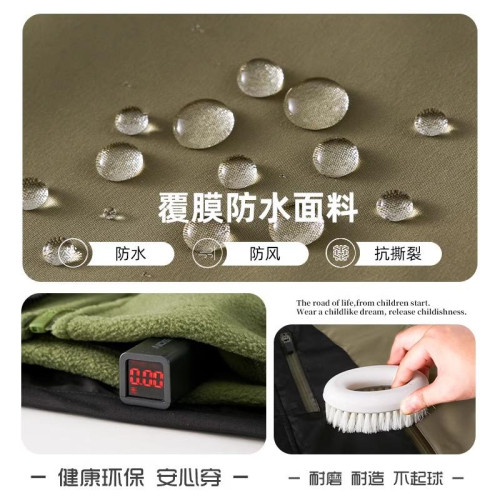 日本PUNDA男童沖鋒衣新款三合一防風防水保暖秋冬季戶外登山外套