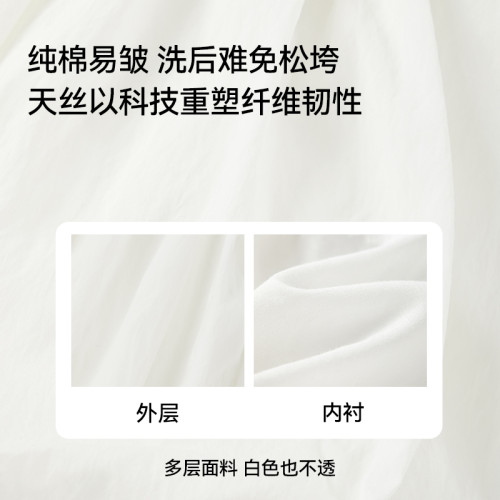 女童花苞短褲2025新款夏季涼感天絲輕盈百搭女孩夏天可愛休閒褲子