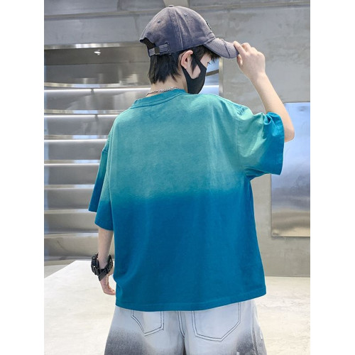 兒童2025新款男童夏裝短袖上衣中大童T恤夏季洋氣衣服男孩夏裝潮
