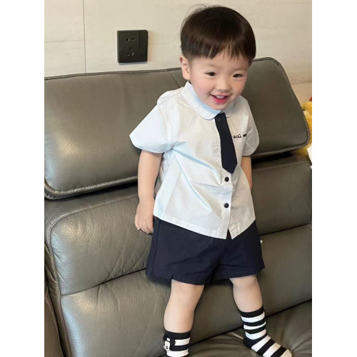 男童套裝夏季男女孩polo領襯衫短袖短褲學生泰蘭德泰國校服