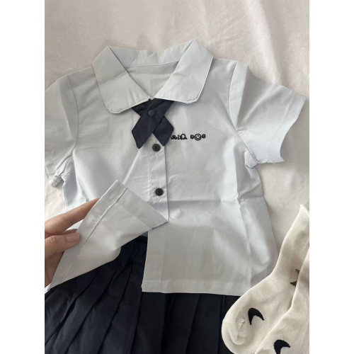 男童套裝夏季男女孩polo領襯衫短袖短褲學生泰蘭德泰國校服