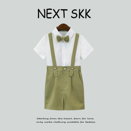 英國NEXT SKK男童背帶褲小主持人套裝禮服周嵗花童學院風休閒西服