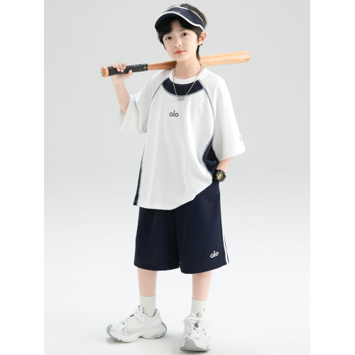 安哼安哼男童夏款套裝2025新款夏季短袖中大兒童男孩夏裝七分褲兩
