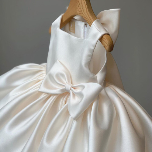 兒童婚紗裙花童禮服公主裙寶寶生日小女孩演出服女童蓬蓬連衣裙子