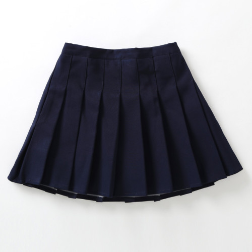 女童半身裙2025夏女孩百搭白色百褶裙JK製服裙子黑色韓版短裙套裝