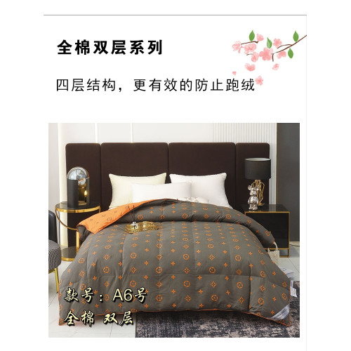 羽絨被殼自充絨半成品被芯內膽全棉高密度被套防鑽毛被皮雙層面料