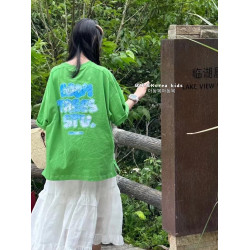 波拉bora韓國童裝女童白色仙女裙2025春夏季女孩半裙甜美氣質裙子