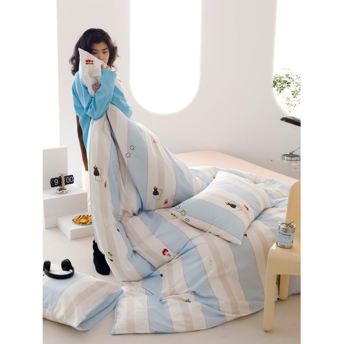 少女心簡約時尚純棉被套單件1.5m全棉床上三四件套雙人被罩1.8m床
