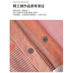 按釦純棉紗布枕套一對裝成人家用全包防脫落枕頭套全棉枕芯內膽套