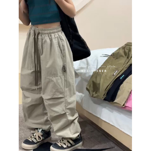 女童褲子秋裝新款2025兒童夏季休閒褲大童洋氣秋冬加厚女孩長褲薄