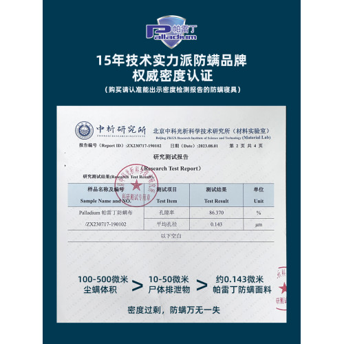 帕雷丁防蟎蟲床上用品被套/專業防蟎蟲過敏被套成人兒童可用
