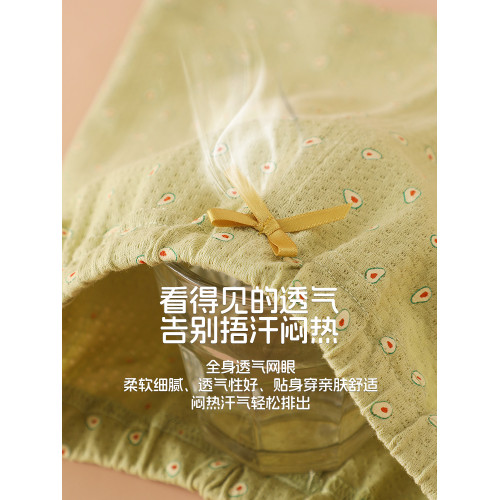 2件裝無螢光兒童短褲女寶寶純棉三分褲薄款寬松透氣夏季家居睡褲
