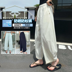 女童褲子夏季2025新款韓版洋氣中大童九分休閒防蚊褲夏裝初中生潮