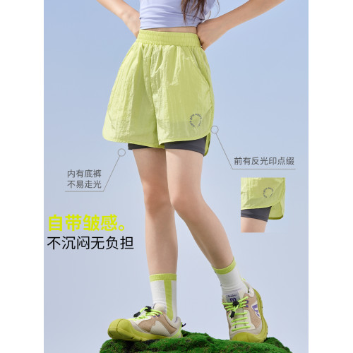 女童運動短褲羽毛球服外穿防走光速乾褲子女大童訓練褲套裝兒童夏