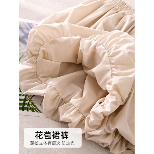 蔚未來女童短褲夏季2025新款兒童洋氣裙褲小女孩韓版時髦花苞褲潮