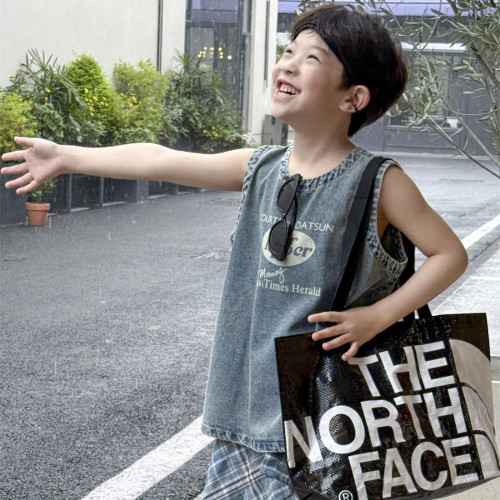 兒童背心2025新款男孩帥氣百搭夏裝男童韓版薄款洋氣無袖牛仔上衣