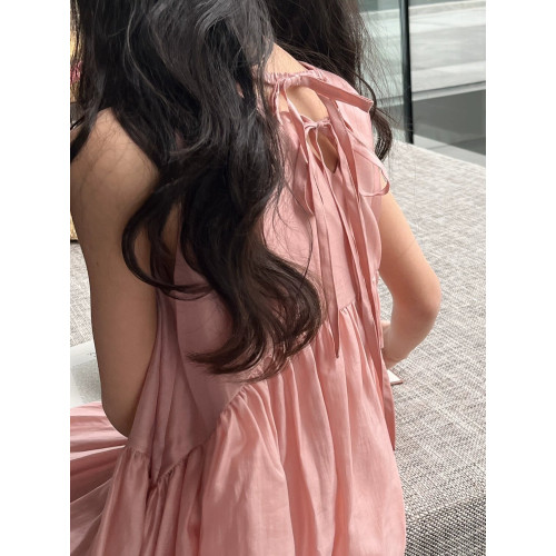 韓國女童連衣裙夏裝2025新款兒童背心裙洋氣無袖公主裙網紅款裙子