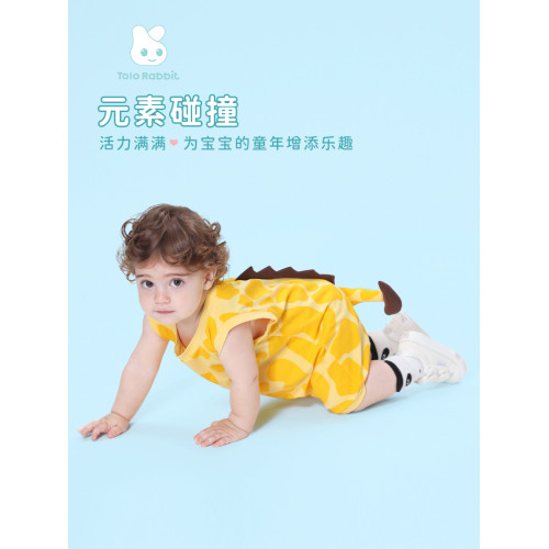 寶寶衣服夏季薄款純棉新生兒哈衣2025年新款嬰兒連體衣小怪獸可愛