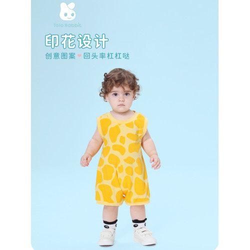 寶寶衣服夏季薄款純棉新生兒哈衣2025年新款嬰兒連體衣小怪獸可愛