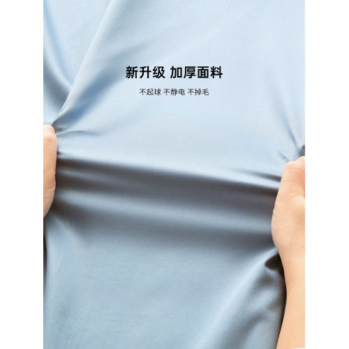 TEVEL/堂皇長絨棉被套單件高級簡約全面被子罩家用素色貢緞床品