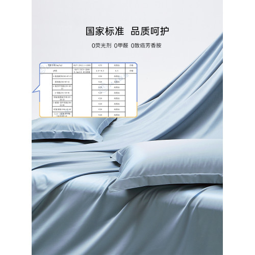 TEVEL/堂皇長絨棉被套單件高級簡約全面被子罩家用素色貢緞床品