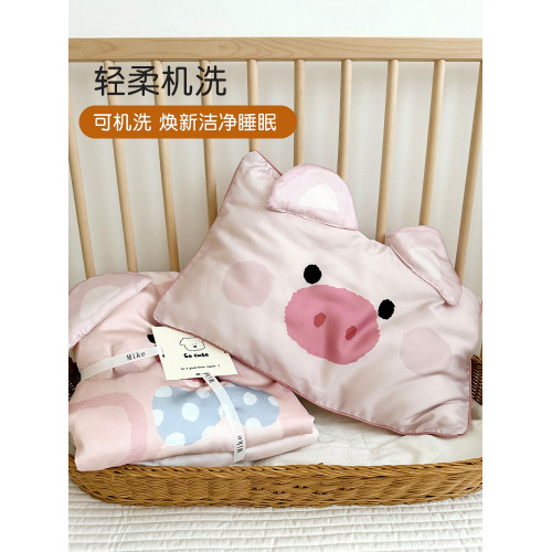 手工立體卡通天絲枕套兒童冰絲乳膠枕頭套單個枕芯套涼枕枕套夏季