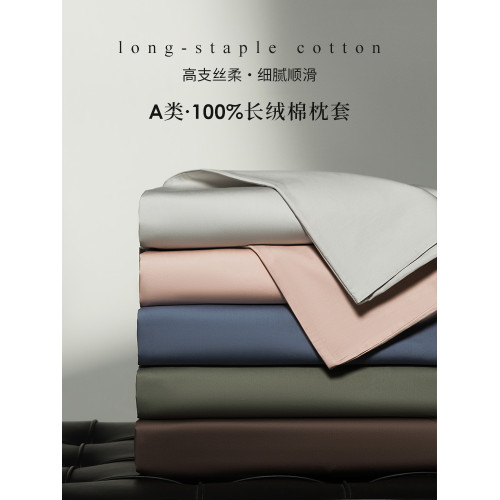高級A類100S長絨棉枕套一對家用裝純棉枕頭套2025新款全棉枕芯套