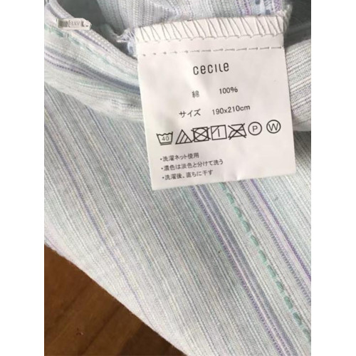 出口純棉被套色織100%全棉被罩單件150/190*210cm抗皺工藝