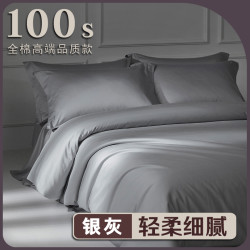 純色全棉a類純棉被套200x230單件被罩180x220x240高級感2米2x2米