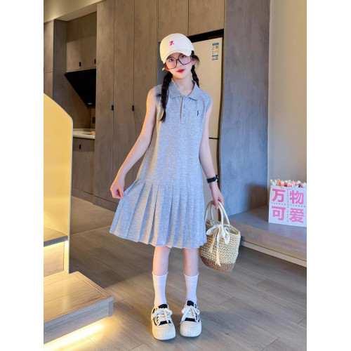 英國Next Kiss女童連衣裙夏季2025新款兒童運動女大童夏裝POLO裙