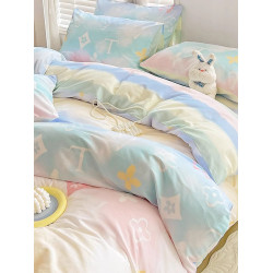 輕奢ins風全棉被套單件150x200x230宿舍學生單雙人100被罩四件套