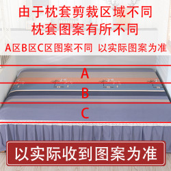 純棉魚骨紋老粗布枕套大號成人一對夏季加厚48cmx74cm棉麻枕頭套