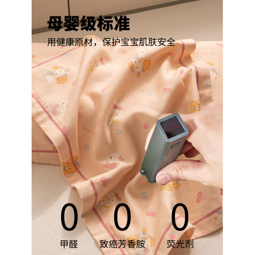 柳汐棉紗兒童枕套寶寶40X60全棉純棉吸30X50cma類嬰兒專用枕頭套