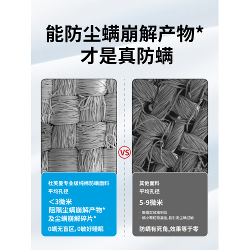 杜芙曼專業純棉防蟎兒童被套防塵蟎崩解産物床品全棉防蟎床上用品