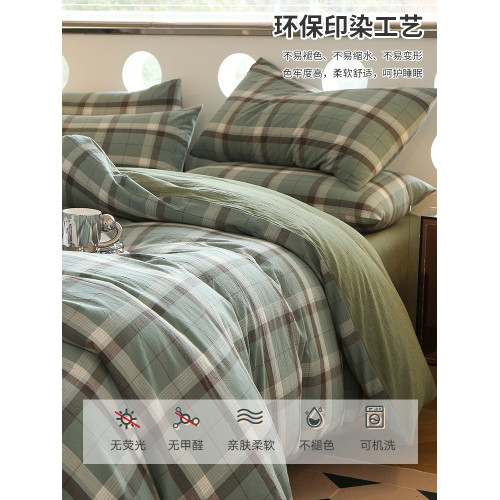 春夏老粗布純棉水洗棉床單單件1.5米雙人床1.8米2m全棉被單大尺寸