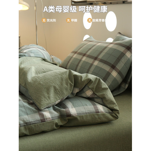 春夏老粗布純棉水洗棉床單單件1.5米雙人床1.8米2m全棉被單大尺寸