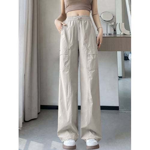 女童夏裝工裝褲2025新款兒童夏季大童休閒褲薄款女孩直筒褲子夏