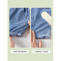小豬班納女童牛仔短褲夏季薄款2025新款五分褲兒童夏裝休閒褲子PC