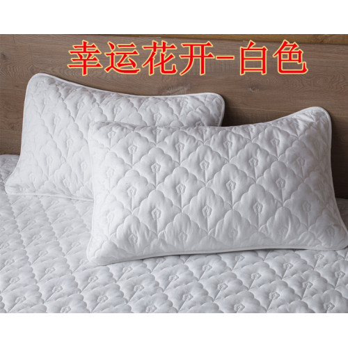 一對裝 純棉防蟎蟲夾棉絎縫枕套48X74cm二衹枕芯套單人枕頭內膽套