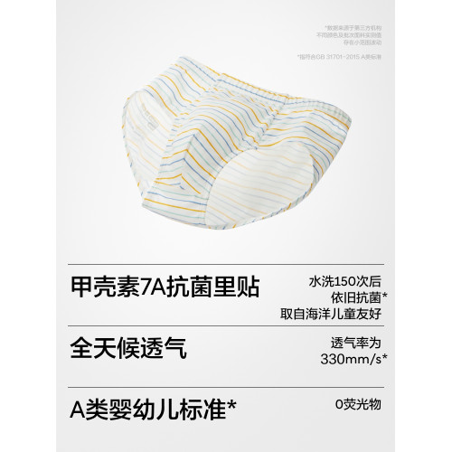 3件|蕉內小特護301Color兒童內褲男童平角純棉卡通襠透氣四角短褲
