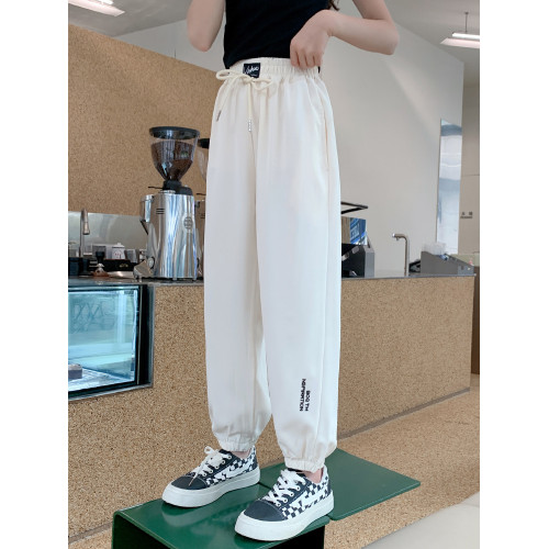 女童防蚊褲夏季薄款2025新款夏天冰絲寬松孩兒童運動褲中大童長褲