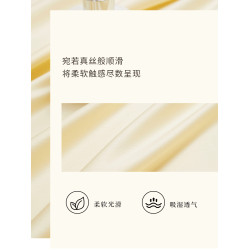 TEVEL/堂皇長絨棉貢緞對枕套裸睡全棉簡約素色枕頭套雙人輕奢床品