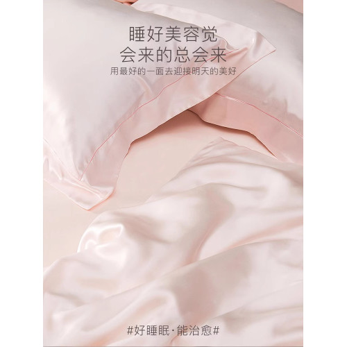 真絲枕套單衹裝絲綢枕頭套仿桑蠶絲枕巾冰絲天絲一對美容床上用品