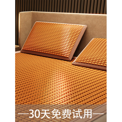 黃古林烏竹麻將涼蓆枕套夏季單人枕頭套成人竹蓆枕蓆涼枕男不含芯